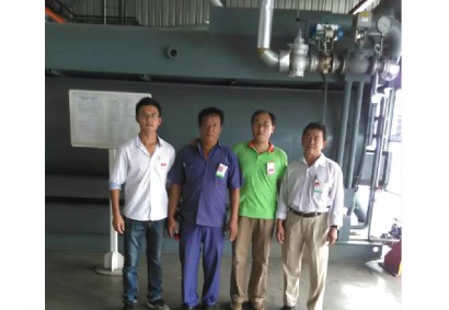0.8MPa steam-type double-effect absorption chiller for Medan Tobacco Plant in Indonesia