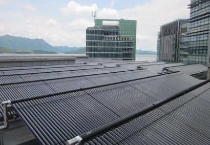 Hong Kong Science and Technology Park 70kW hot water type lithium bromide absorption chiller (solar air conditioning system)